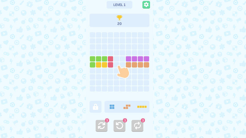 1010 Block Puzzle Classic Gameplay - Game screenshot