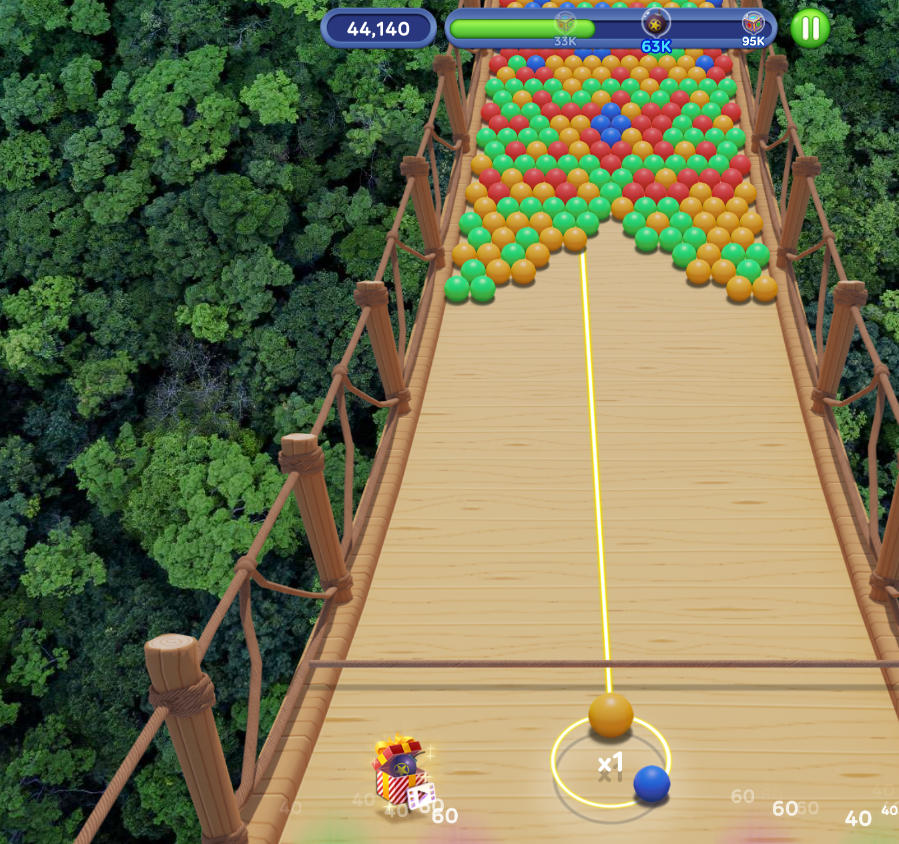 Bubble Fall Chain Reaction - Game screenshot