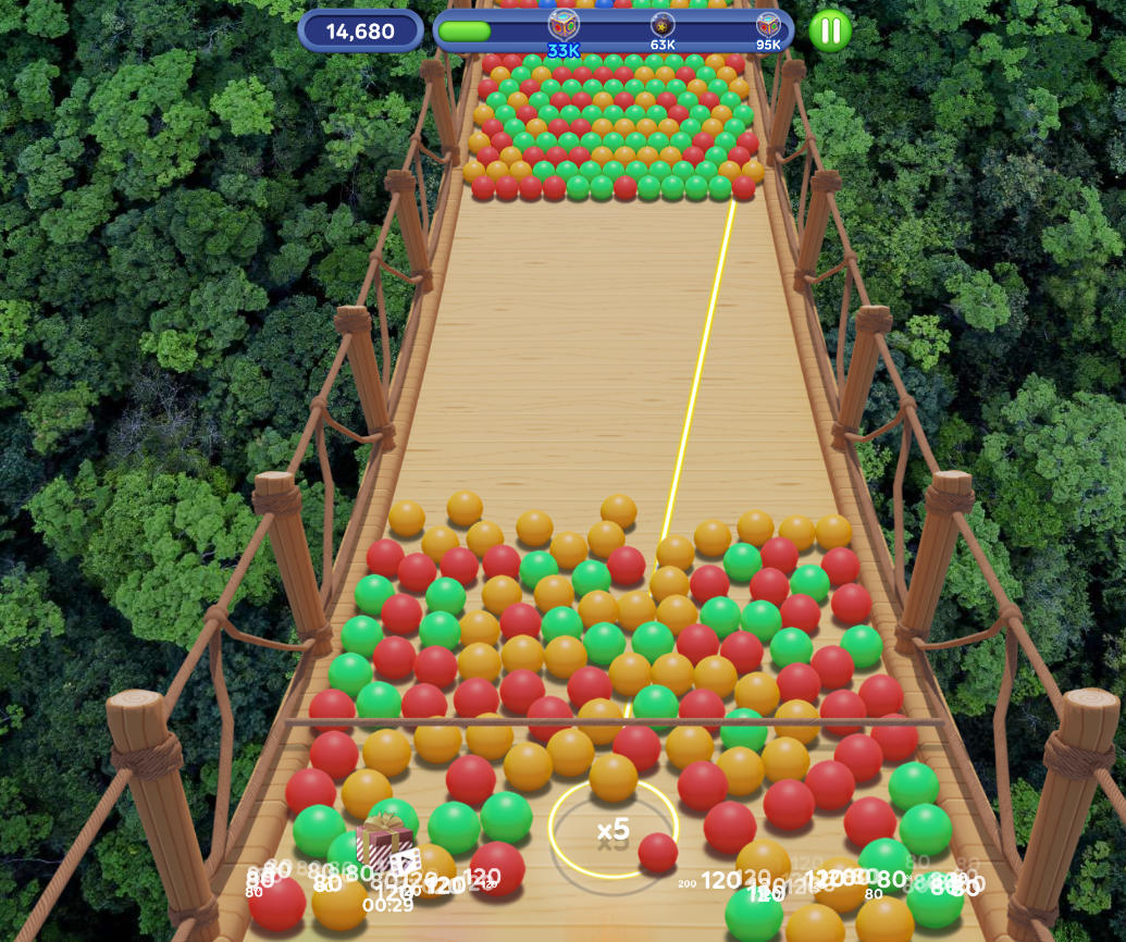 Bubble Fall Falling Bubbles - Game screenshot