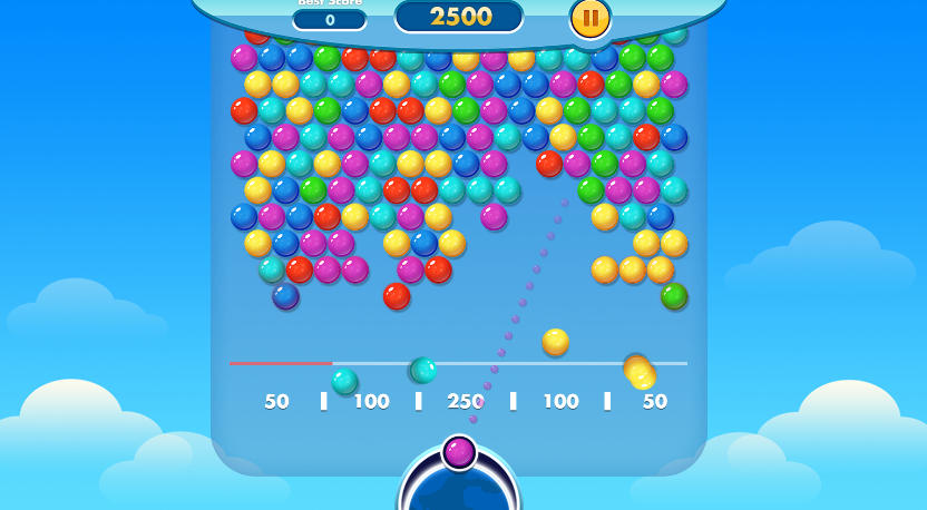 Bubble Shooter Arcade Power Ups - Game screenshot