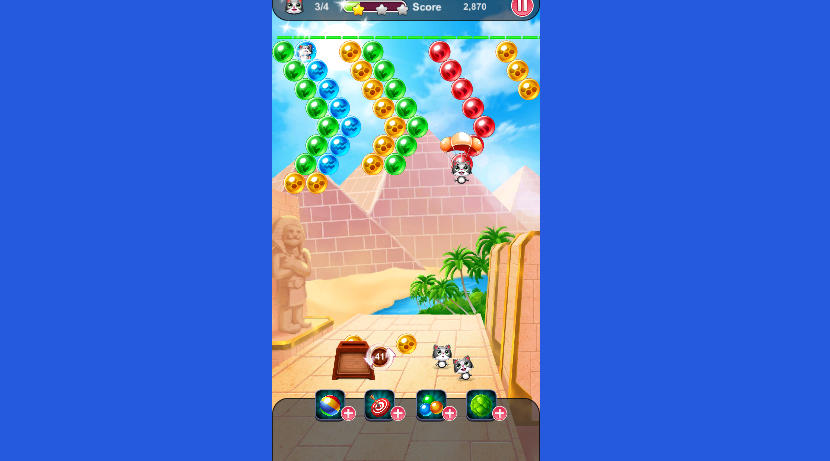 Save The Cats Bubble Shooter Cute Kittens - Game screenshot