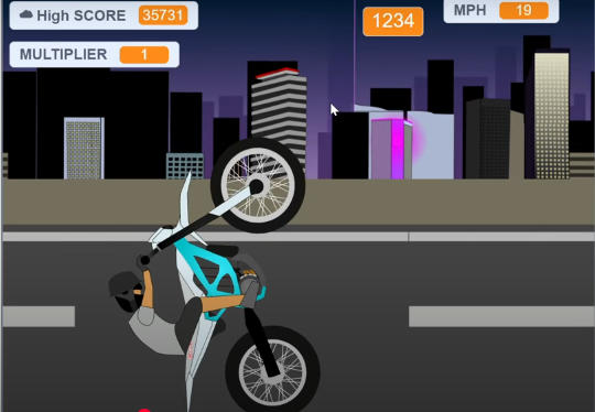 Soflo Wheelie Motorcycle Stunt - Game screenshot