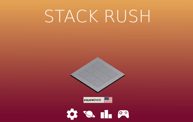 Stack Rush Block Stacking - Game screenshot