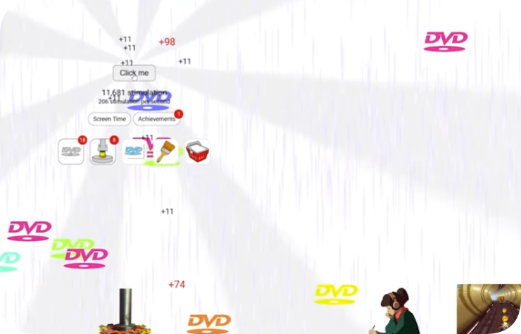 Stimulation Clicker Chaos - Game screenshot