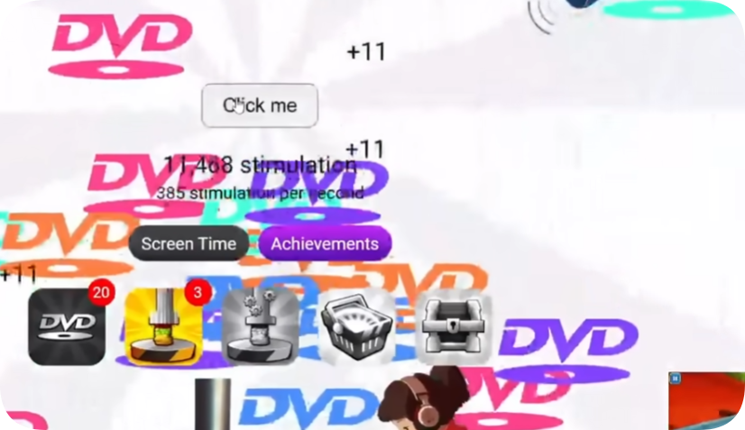 Stimulation Clicker Upgrades - Game screenshot