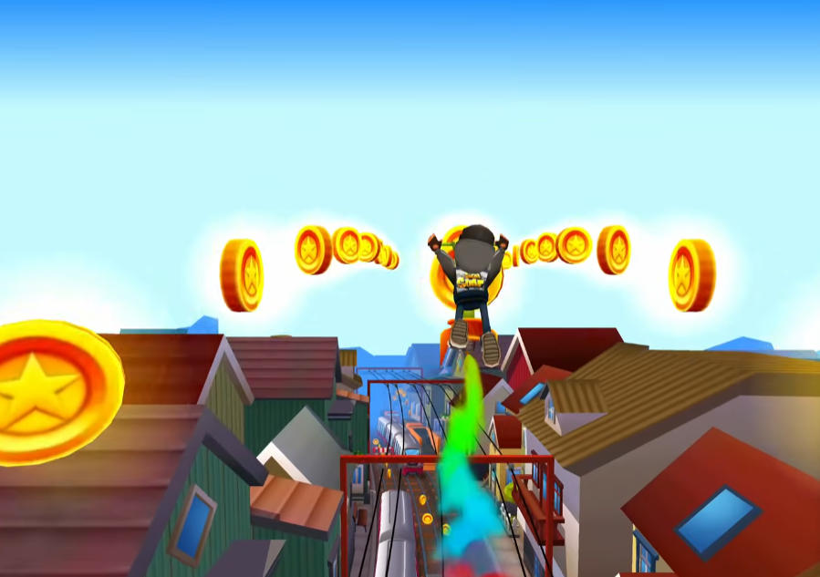 Subway Surfers Iceland Northern Lights Subway Surfers Iceland Northern Lights - Game screenshot