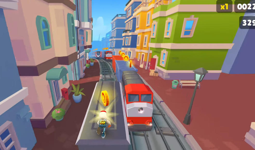 Subway Surfers Istanbul Mosque Background Subway Surfers Istanbul Mosque Background - Game screenshot